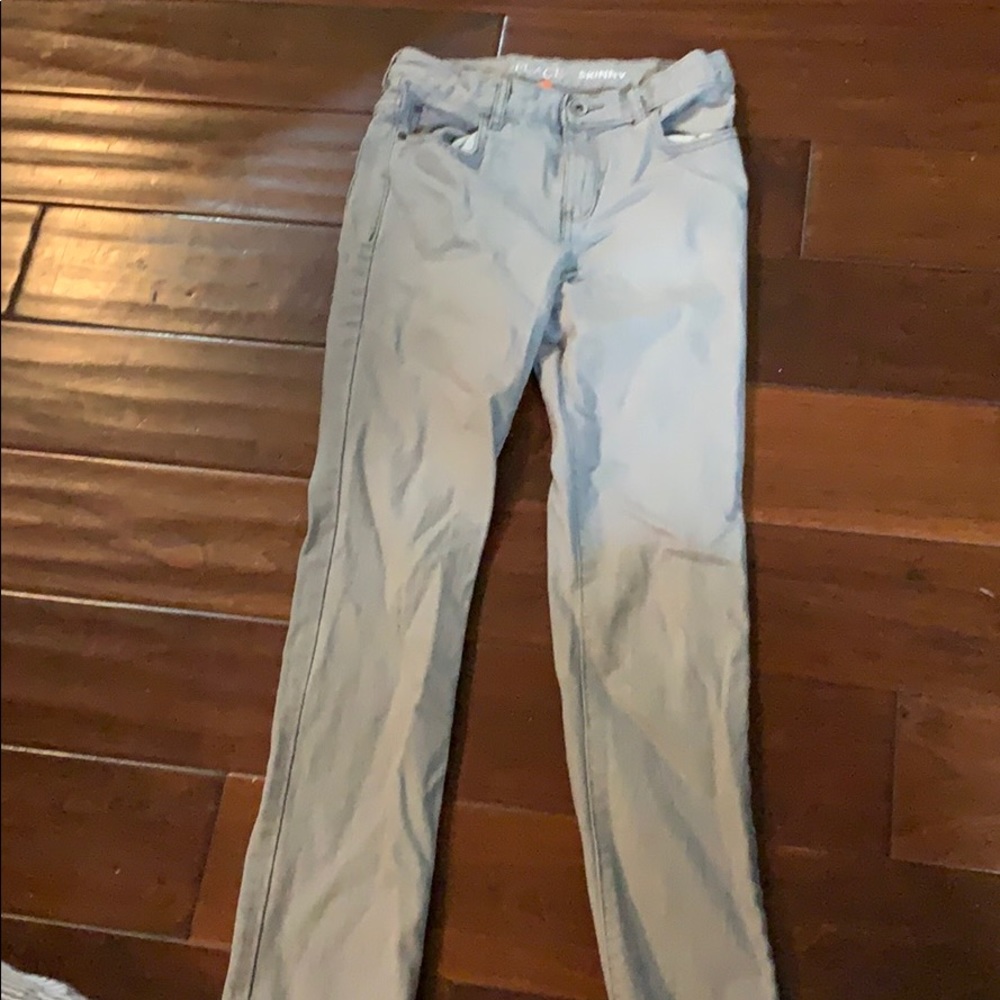 12Y Light Gray Skinny Jeans